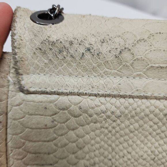 Genuine Leather Small Snake Box Bag Adjustable Chain Strap Crossbody or Shoulder - Picture 12 of 15